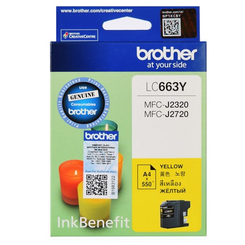 Brother LC663Y Ink Cartridge