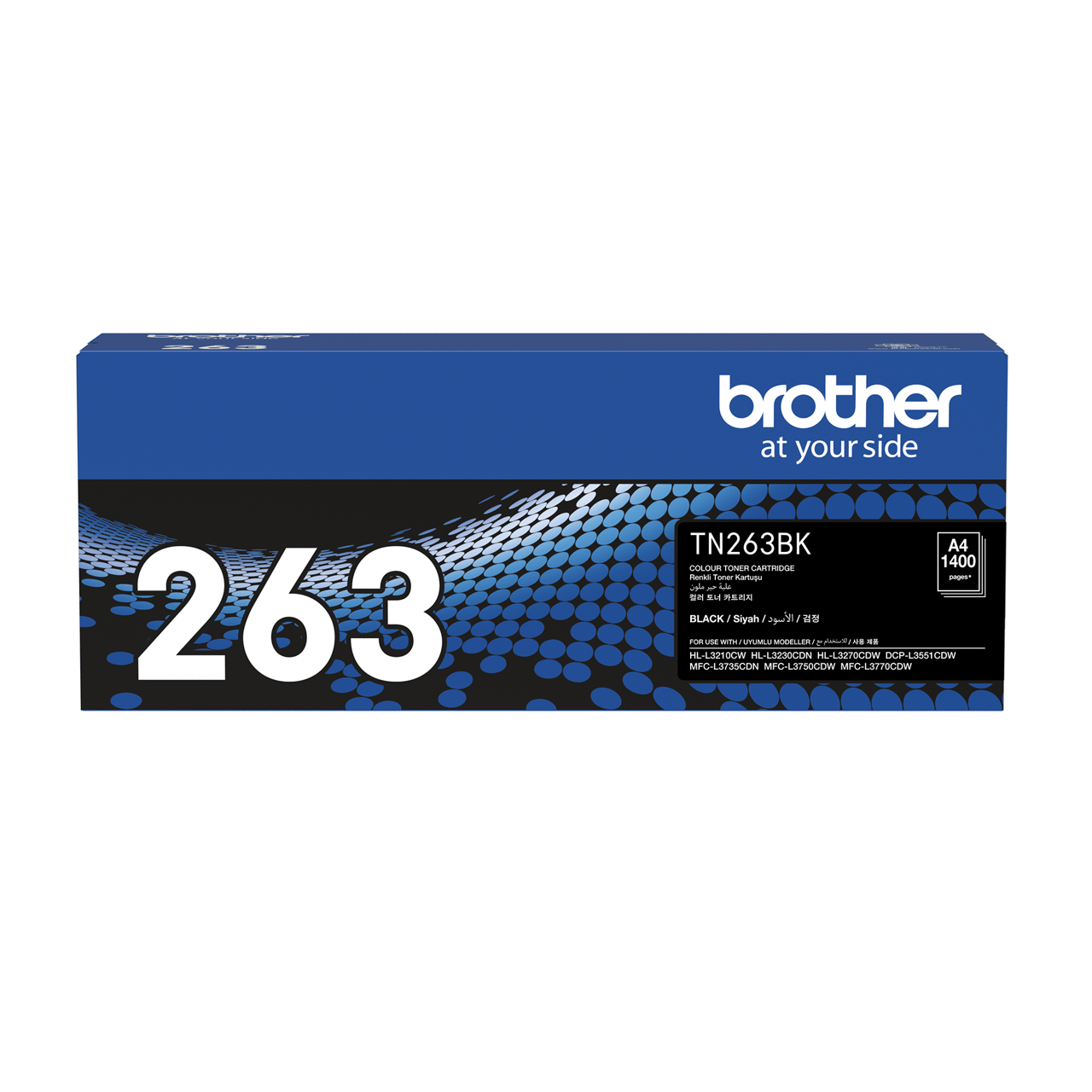 Kartrid Toner Brother TN-263BK - LED Warna