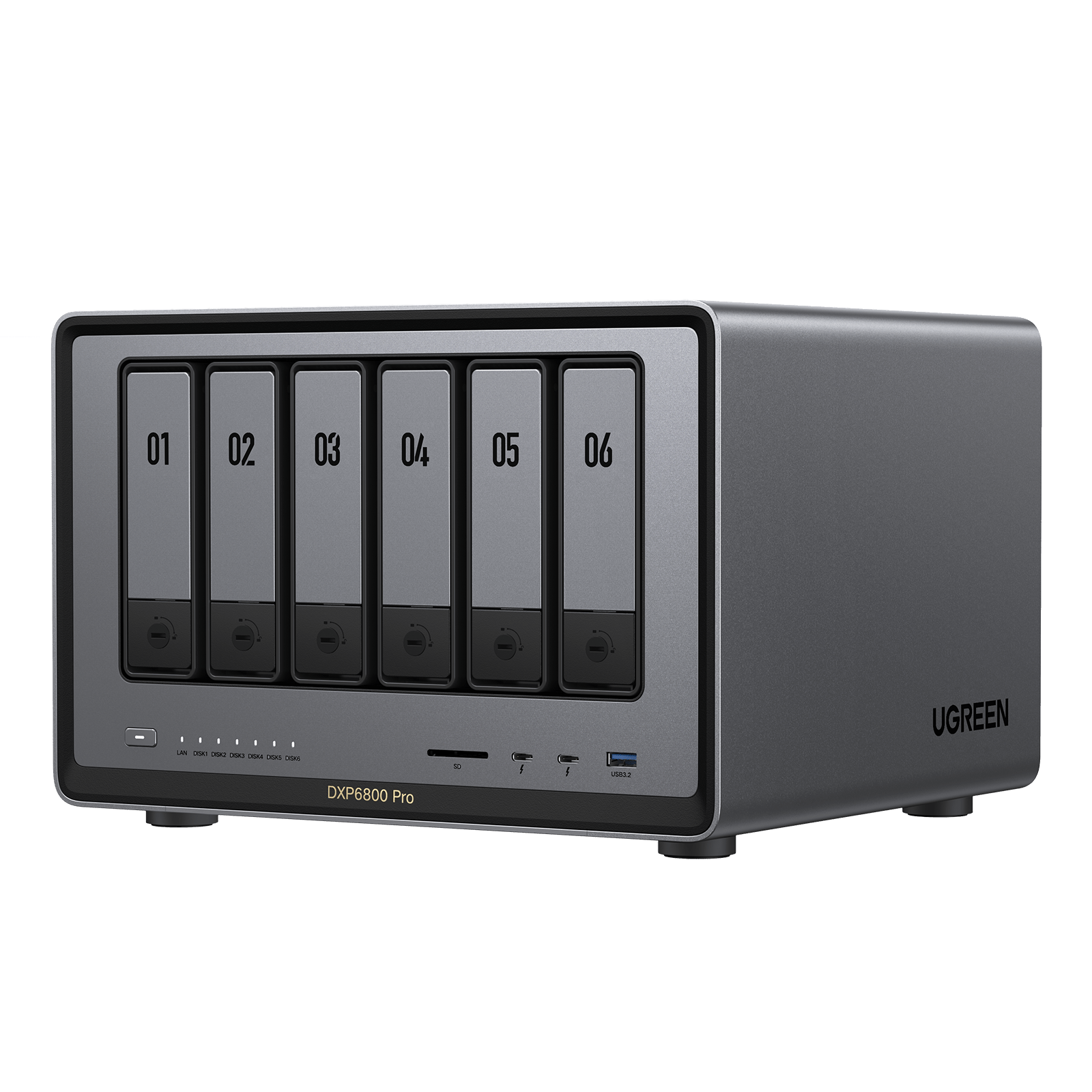 UGREEN NASync DXP6800 Pro 6ベイ NAS（Core i5、デュアル 10GbE）