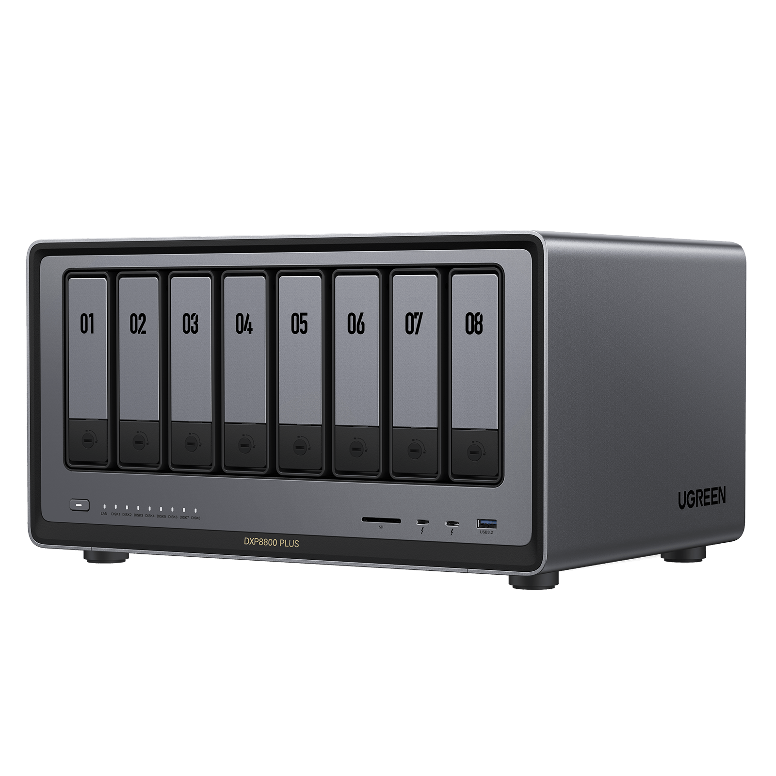 UGREEN NASync DXP8800 Plus 8ベイ NAS（Core i5、デュアル10GbE）