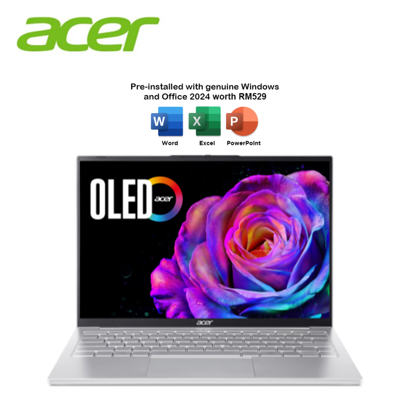 Acer Swift Lite 14 SFL14-54M-7341 14" WUXGA OLED Laptop ( CU7-155U, 16GB, 512GB SSD, Intel, W11, HS+M365 )