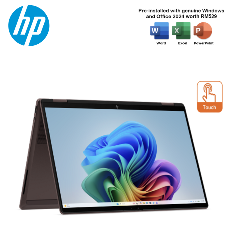 HP OmniBook X Flip AI 14-kc0086AU / 14-kc0087AU 14" 2K Touch 2-in-1 Laptop ( AI 5 435, 16GB, 512GB SSD, ATI, W11, HS+M36...