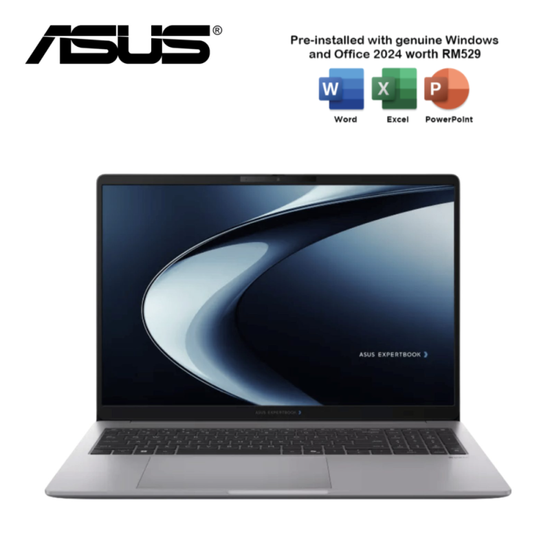 Asus ExpertBook P3 G2 PM3606CHAP-MB0164WS 16" WUXGA Laptop Misty Grey ( R7 8840HS, 16GB, 512GB, Arc, W11, HS+M365 )