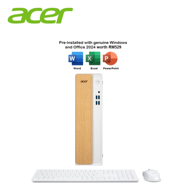 Acer Aspire XC102-H610D4-14400W11 Desktop PC (i5-14400, 16GB, 512GB SSD, Intel, W11, HS+M365)