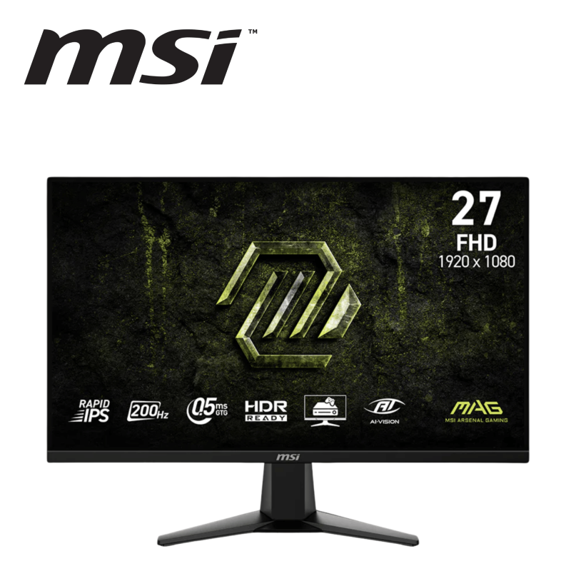MSI MAG 275F E20 27" FHD Rapid IPS 200Hz Gaming Monitor ( DP, HDMI, 3 Yrs Warranty )