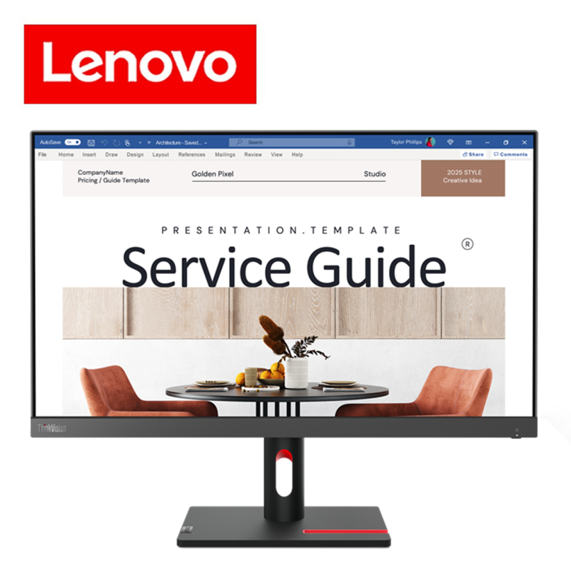 Lenovo ThinkVision S24i-30 23.8" FHD 100Hz Monitor ( HDMI, VGA, 3 Yr Wrty )
