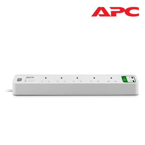 APC PM5U-UK Surger Protection (5 outlets, 5V, 2.4A 2 port USB Charger, 230V) AVR / UPS, APC image