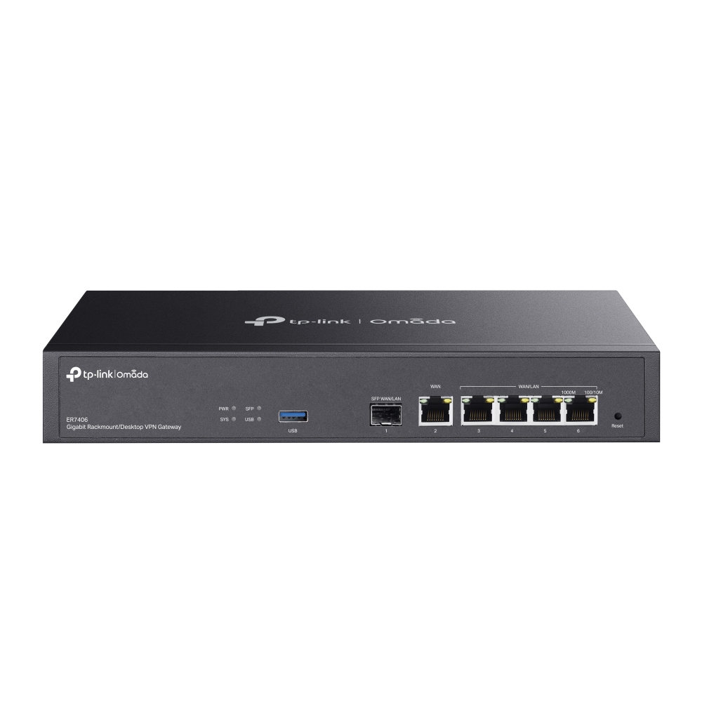 TP-Link Omada Gigabit Rackmount/Desktop VPN Router (ER7406)