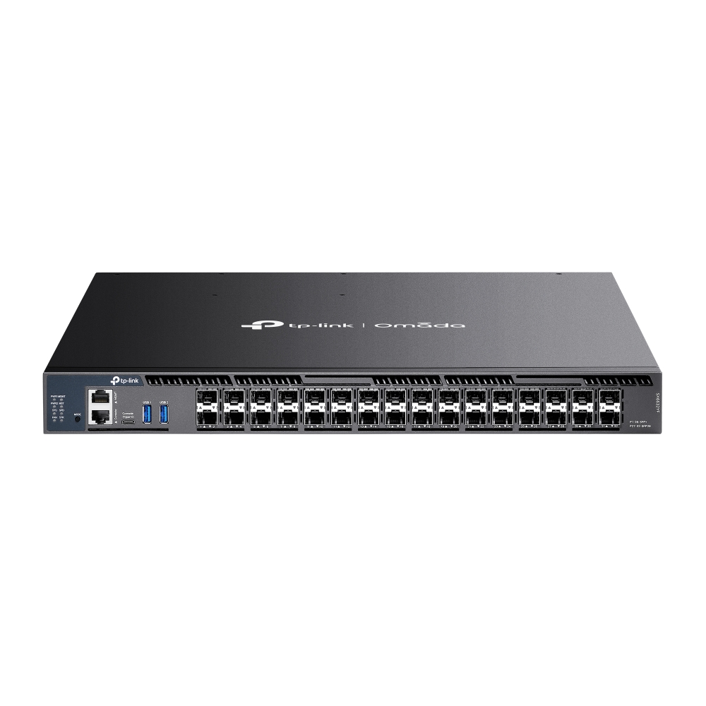 TP-Link Omada 26-Port 10G Stackable L3 Managed Aggregation Switch with 6 25G Slots (SX6632YF)