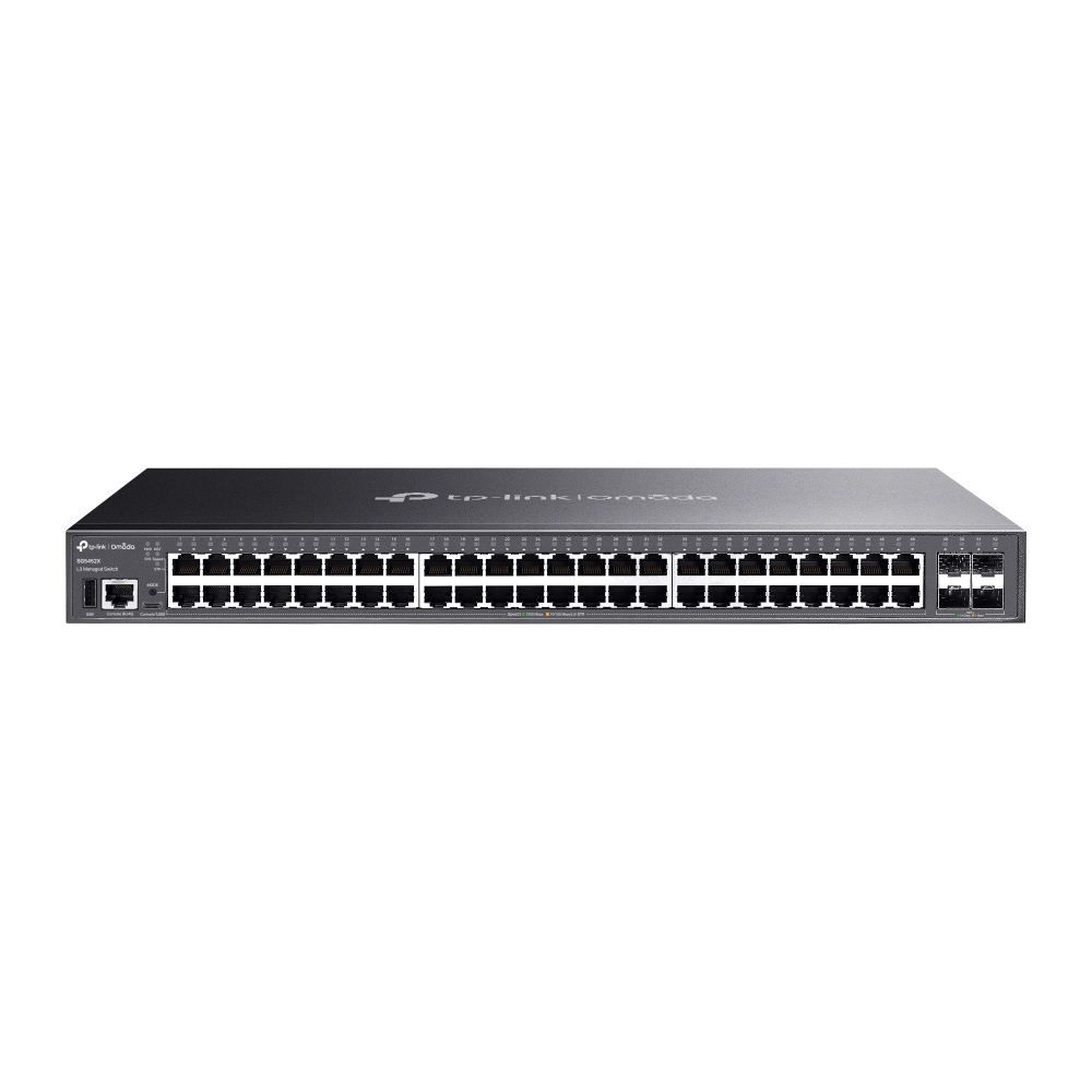 TP-Link Omada 48-Port Gigabit Stackable Lite L3 Managed Switch with 4 10G Slots (SG5452X)