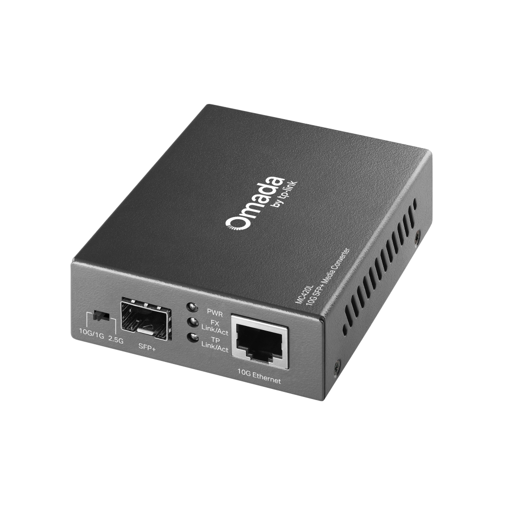 TP-Link Omada 10G Multi-Gigabit RJ45 to 10G SFP+ Slot Supporting MiniGBIC Modules (MC420L)