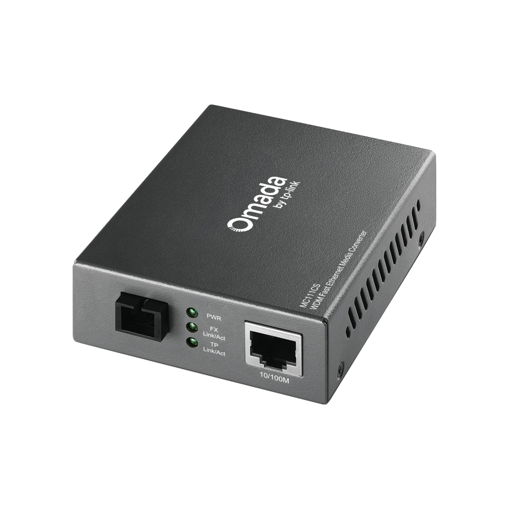 TP-Link Omada 10/100 Mbps RJ45 to 100 Mbps Single-mode SC Fiber Converter (MC110CS)