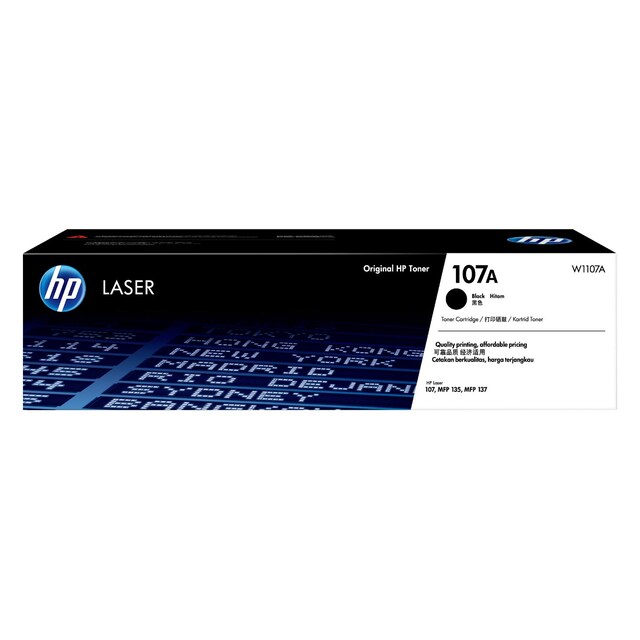 HP 107A Black Original LaserJet Toner Cartridge (W1107A)