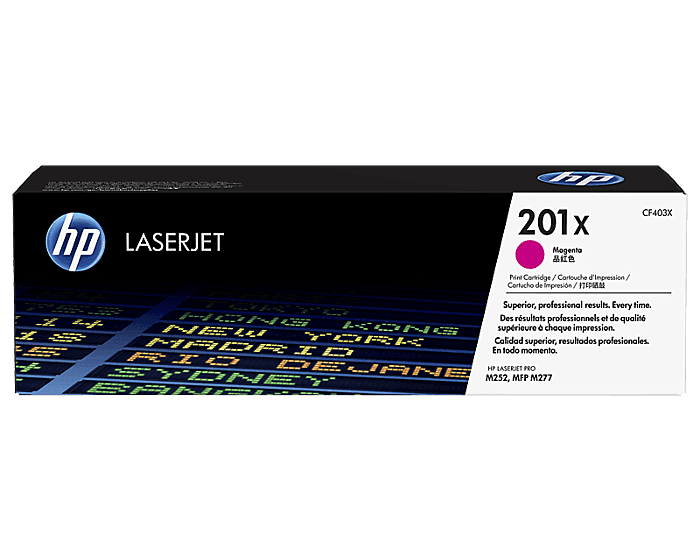 HP 201X Magenta Original LaserJet Toner Cartridge (CF403X)