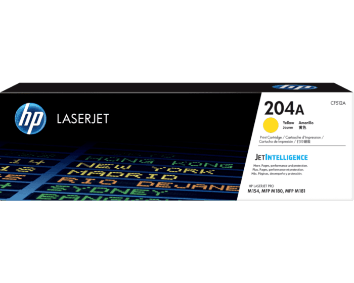 HP 204A Yellow LaserJet Toner Cartridge (CF512A)