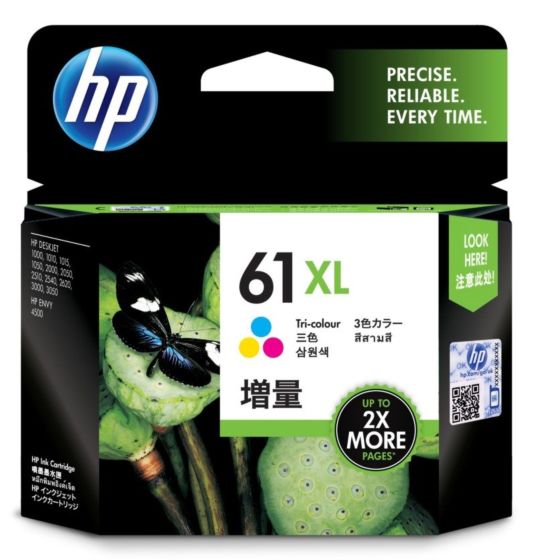 HP 61 XL Tri Color Ink Cartridge (CH564WA)