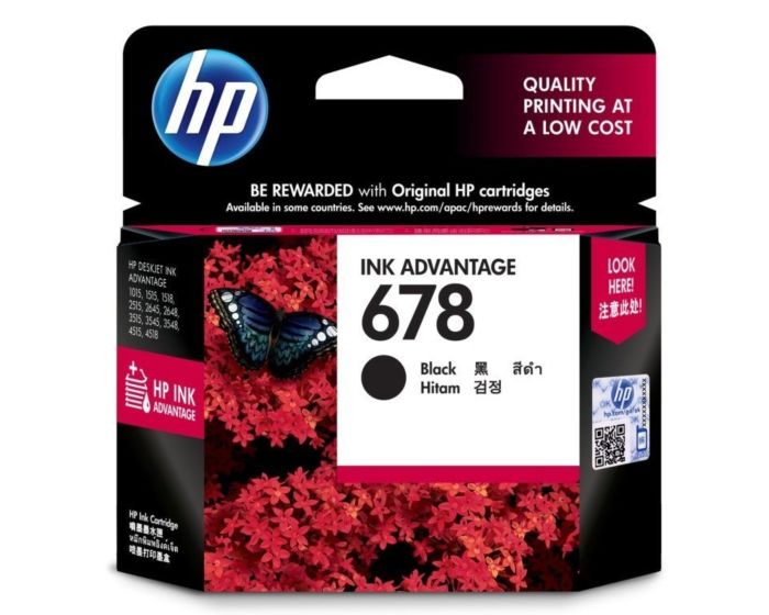 HP 678 Black Ink Cartridge (CZ107AA)