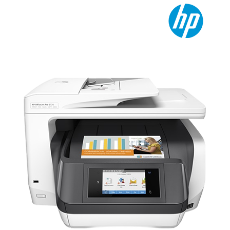 HP Color OfficeJet Pro 8730 All-in-One Printer (D9L20A, Print, Scan, Copy, Fax, Auto Duplex, Wired, Wireless, HP ePrint, Mopria-certified)