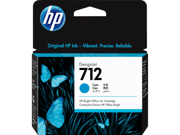 HP 712 29ml Cyan Ink Cartridge (3ED67A)