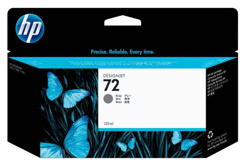HP 72 Gray Ink Cartridge 130ml (3WX08A)