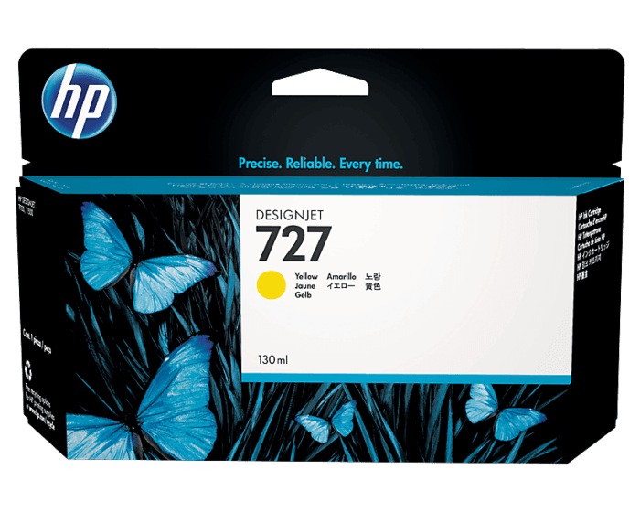 HP 727 130-ml Yellow Designjet Ink Cartridge (B3P21A)