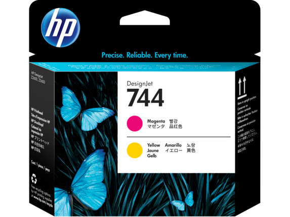 HP 744 Magenta and Yellow Printhead (F9J87A)