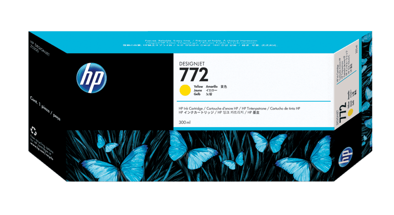 HP 772 DesignJet Ink Cartridge 300-ml - Yellow (CN630A)
