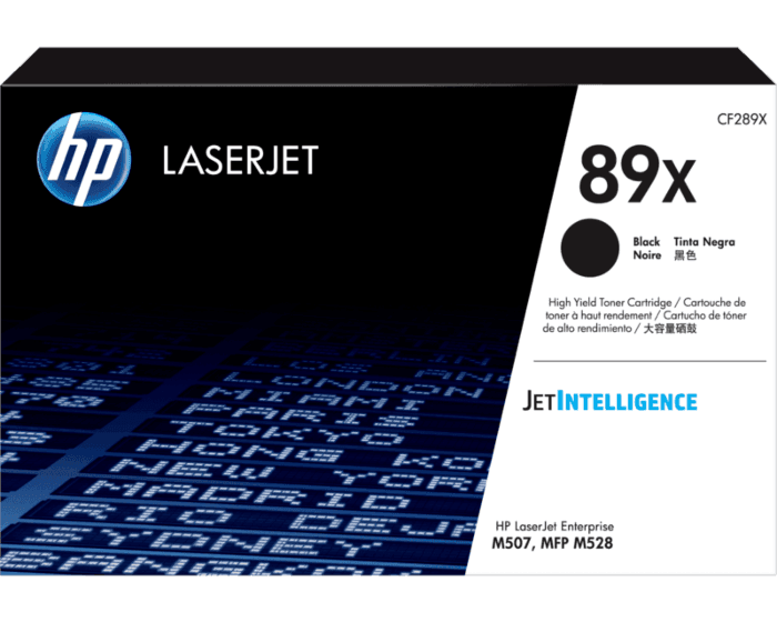 HP 89X Black LaserJet Toner Cartridge (CF289X)
