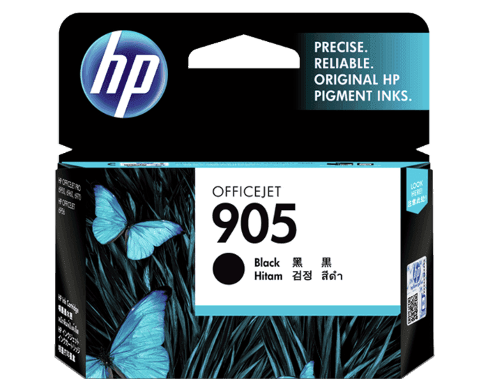 HP 905 Black Original Ink Cartridge (T6M01AA)