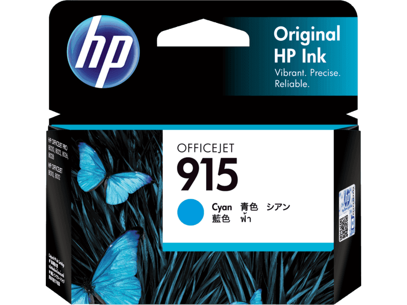 HP 915 Cyan Original Ink Cartridge (3YM15AA)