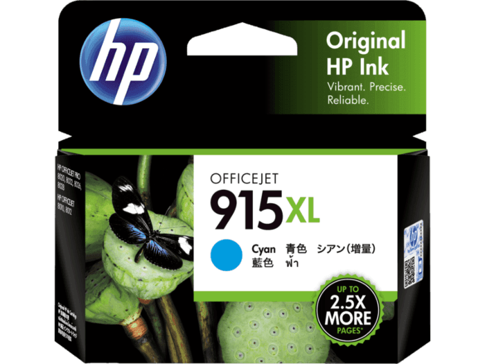 HP 915 XL Cyan Original Ink Cartridge (3YM19AA)
