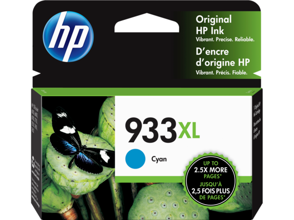HP 933 XL Cyan Ink Cartridge (CN054AA)