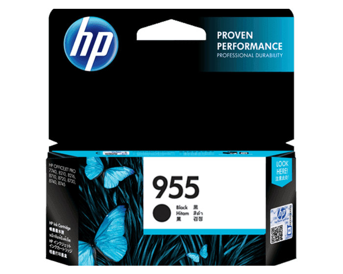 HP 955 Black Original Ink Cartridge (L0S60AA)