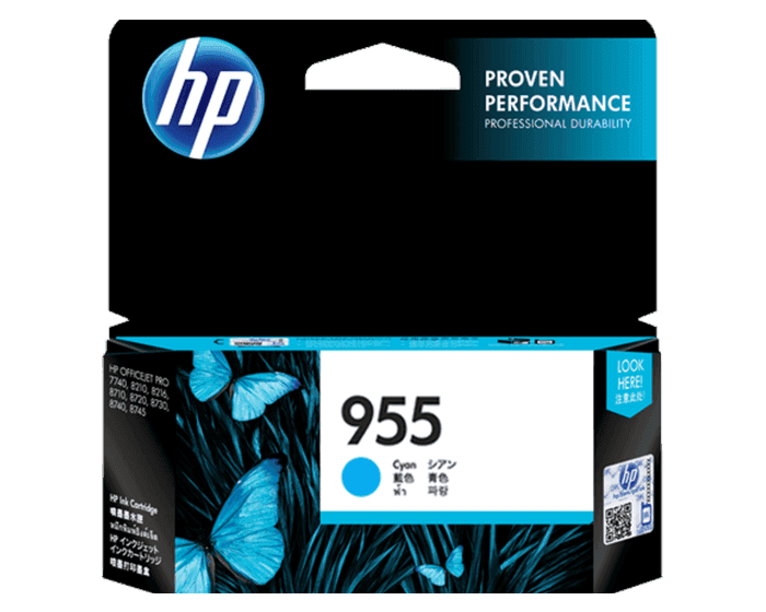 HP 955 Cyan Original Ink Cartridge (L0S51AA)