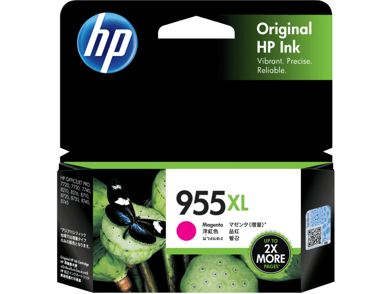 HP 955 XL Magenta Original Ink Cartridge (L0S66AA)