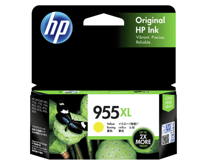 HP 955 XL Yellow Original Ink Cartridge (L0S69AA)