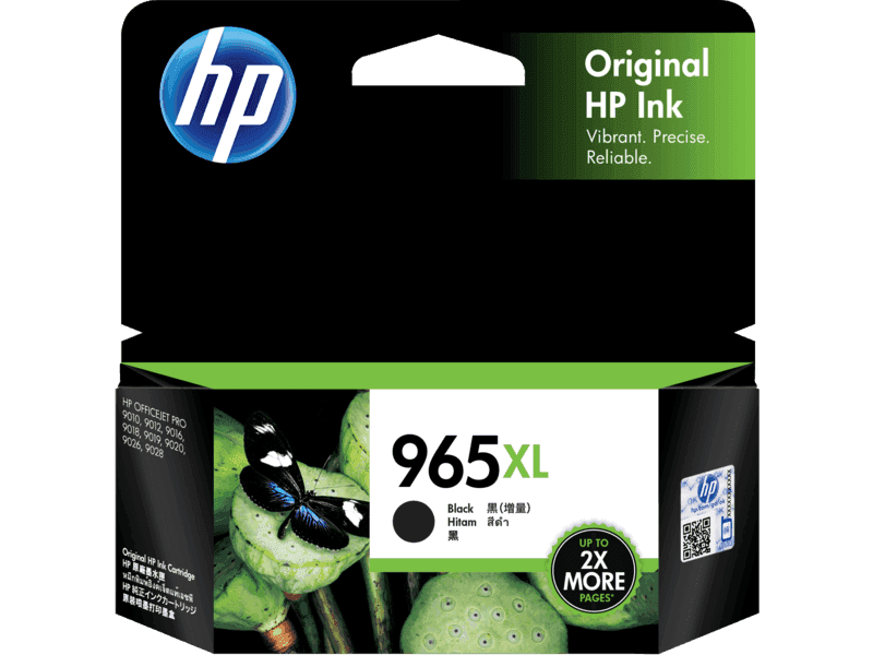 HP 965 XL High Yield Black Original Ink Cartridge (3JA84AA)