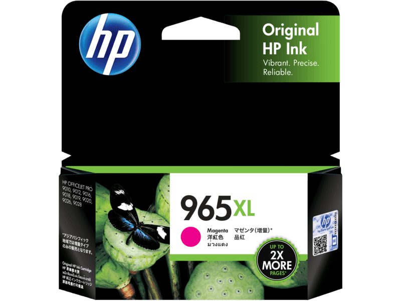 HP 965 XL High Yield Magenta Original Ink Cartridge (3JA82AA)