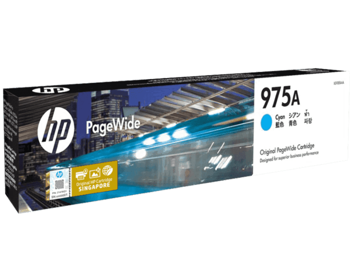 HP 975A Cyan Original PageWide Cartridge (L0R88AA)
