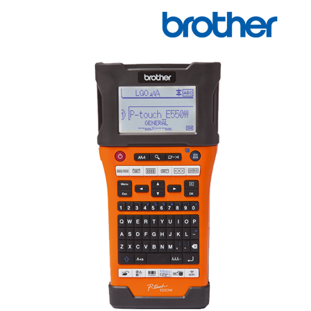 Brother PT-E550WVP Labellers (Width: Max. 24mm, Auto Cutter, Wireless, PC Connectable, Qwerty Keyboard, Hand-held)