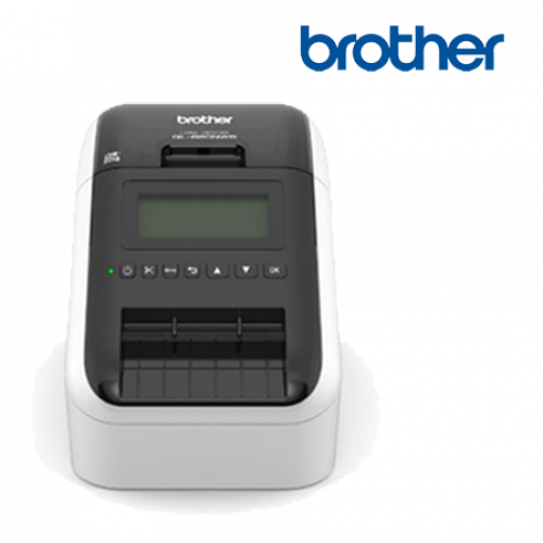 Brother QL820NWB Label Printer (PC select, Backlight Mono LCD Display, Durable Auto Cutter)
