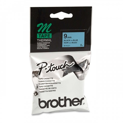 Brother M-K521 Black on Blue 9mm Tape