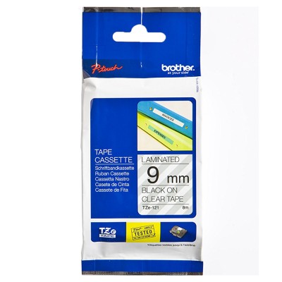 Brother TZe-111 Black On Clear (6mm) Tape