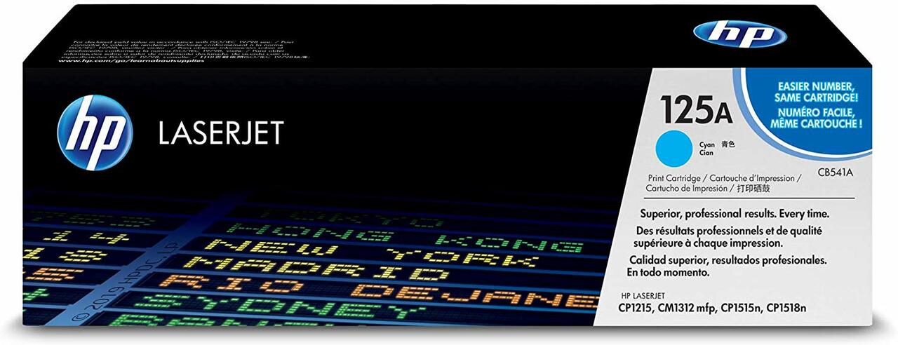 HP 125A Cyan LaserJet Toner Cartridge (CB541A)