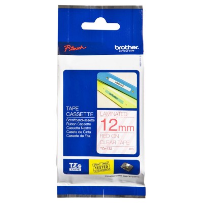 Brother TZe-133 Blue on Clear (12mm) Tape