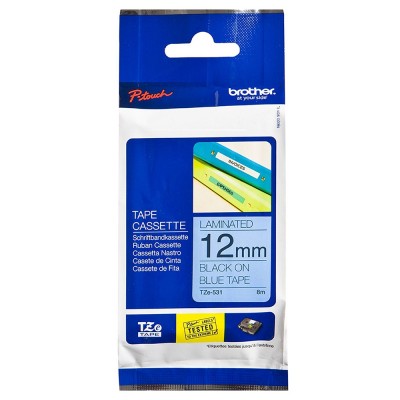 Brother TZe-531 Black on Blue (12mm) Tape