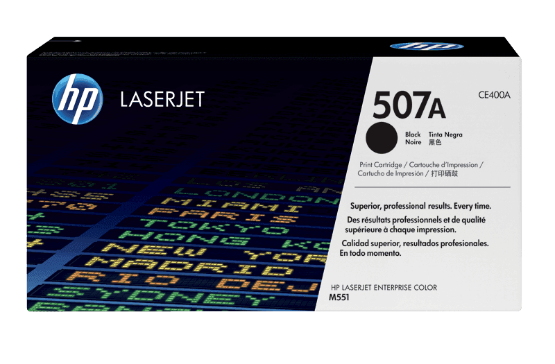 HP CE400A Black Toner Cartridge (507A)