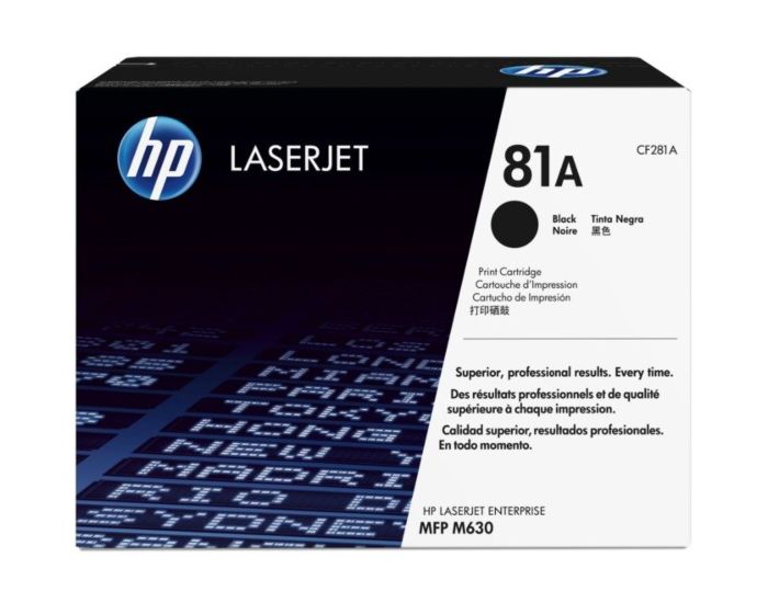 HP CF281A Black Original LaserJet Toner Cartridge (81A)