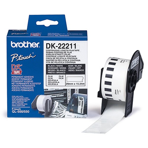 Brother DK22211 Continuous Length Paper Tape - 29mm x 15.24m