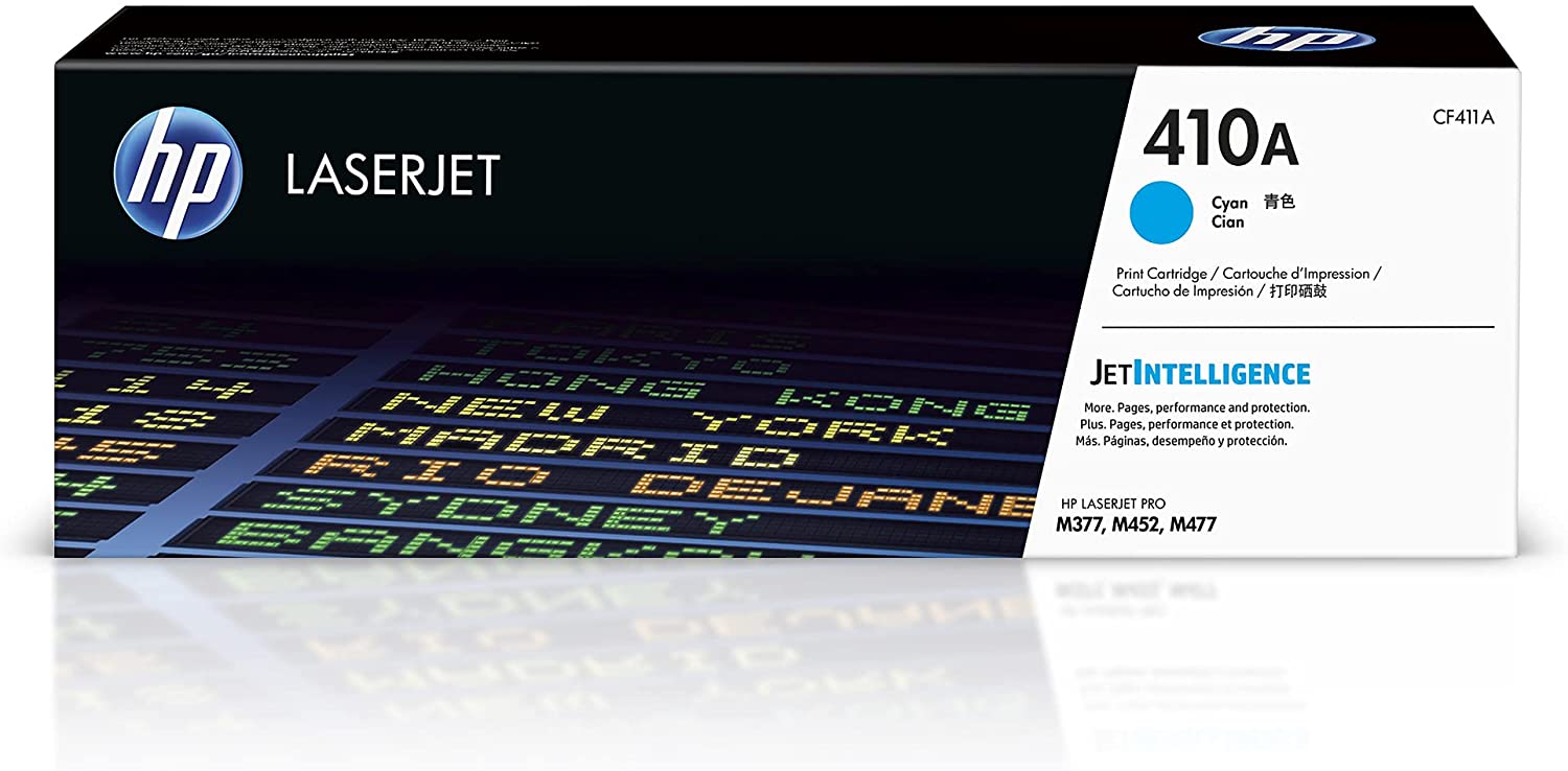 HP 410A Cyan LaserJet Toner Cartridge (CF411A)
